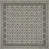 REMISE allant jusqu. Nazar Tapis Carré Extérieur Motif Ottoman Anthracite Et Gris – 200X200 14