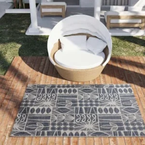 Unitrama Tapis D’extérieur En Bleu, 80X150 Cm mode pas cher 9