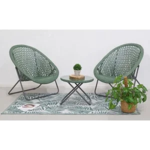 Promotio de vente Aubry Gaspard Tapis D’extérieur En Polypropylène 120 X 180 Cm Exotique – Vert 12