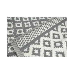 qualité supérieure Aubry Gaspard Tapis D’extérieur En Polypropylène 120 X 180 Cm Maya – Gris 12