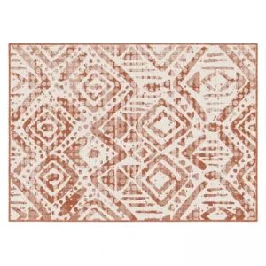 Oviala Tapis D’extérieur En Polypropylène 160 X 230 Cm Terracotta De Qualité 10