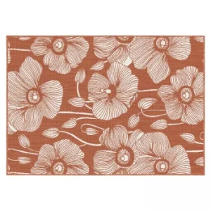 comparez les prix Oviala Tapis D’extérieur En Polypropylène 160 X 230 Cm Terracotta 16