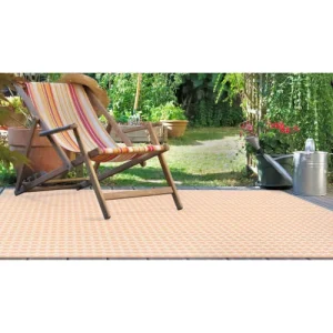 Oviala Tapis D’extérieur En Polypropylène Recyclé Rose 180 X 120 Cm online boutique 16