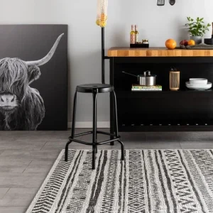 magasin pas cher Benuta Tapis D’extérieur & Intérieur Blanc & Noir 160×230 14