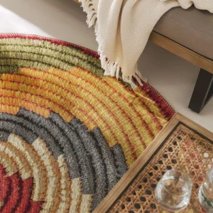 soldes pas cher Benuta Tapis D’extérieur & Intérieur Rond Multicouleur D 160 12