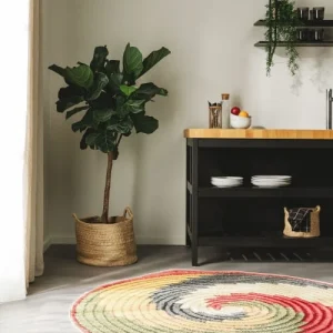 soldes pas cher Benuta Tapis D’extérieur & Intérieur Rond Multicouleur D 160 14