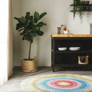 shopping pas cher Benuta Tapis D’extérieur & Intérieur Rond Multicouleur D 160 14