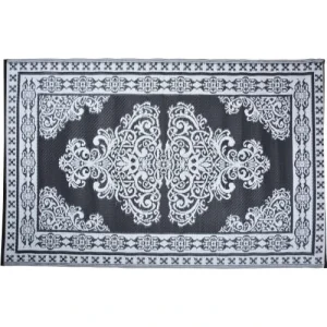 acheter ESSCHERT DESIGN Tapis D’extérieur Réversible Motif Perse Noir/blanc 186 X 119 Cm 10