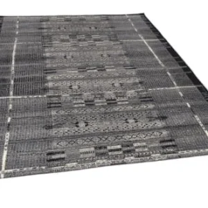 Gino Falcone Tapis D’extérieur Tissé Plat – Gris Multicolore 120×180 Cm bas prix 10