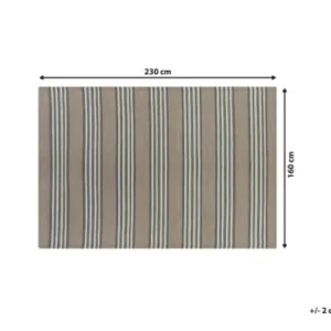 Beliani Tapis En Matériaux Synthétiques Beige 230x160cm grande promotion 14