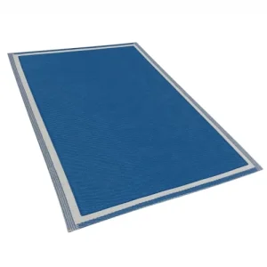 Beliani Tapis En Matériaux Synthétiques Bleu 180x120cm grande popularité 12