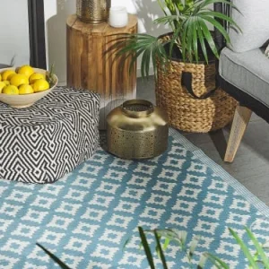 Couleurs variées Beliani Tapis En Matériaux Synthétiques Bleu 180x120cm 10