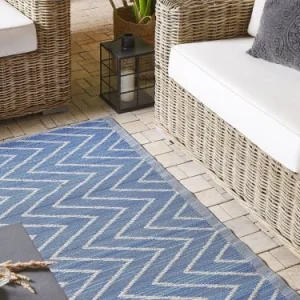 Top ventes Beliani Tapis En Matériaux Synthétiques Bleu 180x120cm 10