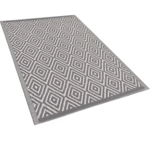 design à la mode Beliani Tapis En Matériaux Synthétiques Gris 180x120cm 16