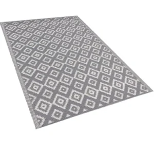 achetez pas cher Beliani Tapis En Matériaux Synthétiques Gris 180x120cm 16