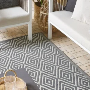 design à la mode Beliani Tapis En Matériaux Synthétiques Gris 180x120cm 10