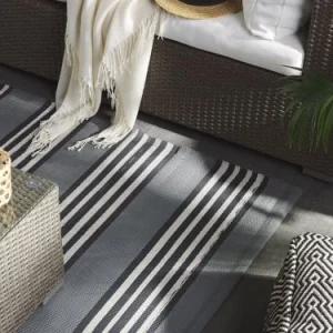 Beliani Tapis En Matériaux Synthétiques Gris 230x160cm magasin en ligne france 10