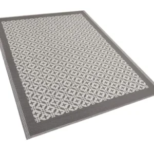 Beliani Tapis En Matériaux Synthétiques Gris 230x160cm boutique 16