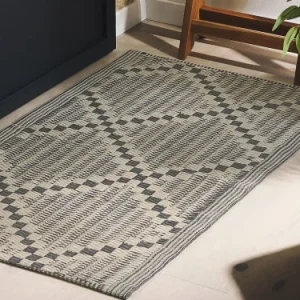 Beliani Tapis En Matériaux Synthétiques Marron 105x60cm vente pas cher en ligne 10