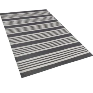 mode Beliani Tapis En Matériaux Synthétiques Noir 180x120cm 14