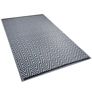 grande surprise Beliani Tapis En Matériaux Synthétiques Noir 210x150cm 12