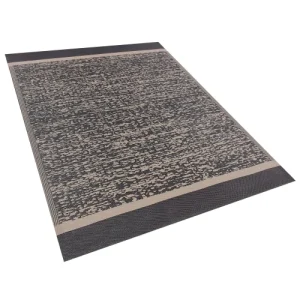 garantis authentique Beliani Tapis En Matériaux Synthétiques Noir 230x160cm 12