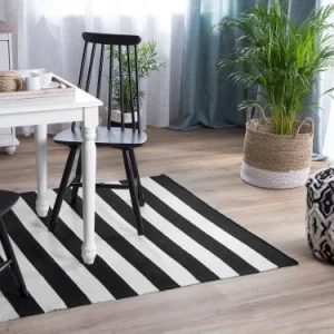 pas cher en ligne Beliani Tapis En Matériaux Synthétiques Noir 230x160cm 10