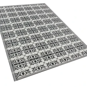 Beliani Tapis En Matériaux Synthétiques Noir 270x180cm vente en ligne 16