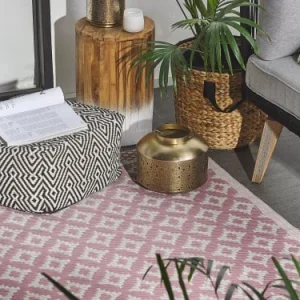 ﻿soldes Beliani Tapis En Matériaux Synthétiques Rose 180x120cm 10