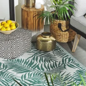 achat pas cher Beliani Tapis En Matériaux Synthétiques Vert 180x120cm 10