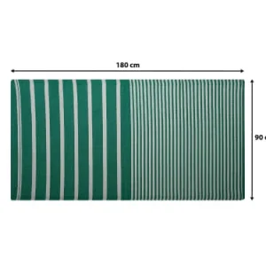 Beliani Tapis En Matériaux Synthétiques Vert 180x90cm magasin 16