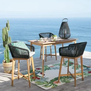 meilleur service Maisons Du Monde Tapis En Polypropylène écru Imprimé Tropical 160×230 15