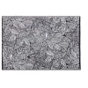 Maisons Du Monde Tapis En Polypropylène Noir Imprimé Feuilles Blanches 180×270, OEKO-TEX® à prix d'occasion 20