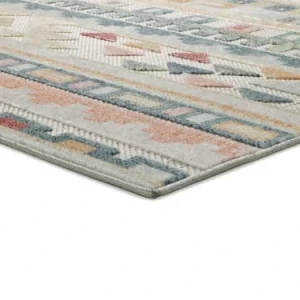 en ligne vente Unitrama Tapis Ethnique D’extérieur Avec Relief Multicolore, 133X190 Cm 12