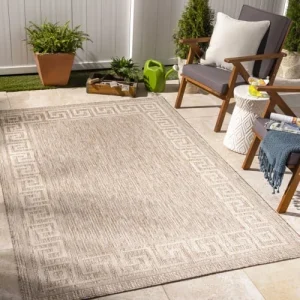 Meilleur Prix Surya Tapis Extérieur Et Intérieur – Vanille Et Beige – 157x213cm 10