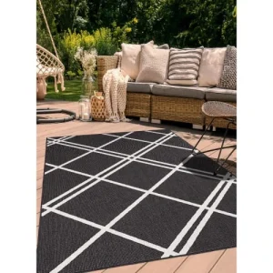 marque moins cher Un Amour De Tapis Tapis Extérieur Noir 160×230 16