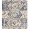 Wecon Home Tapis Exterieur Plat Motif Kilim Vintage Bleu 150×80 De Qualité 19