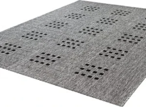 Lalee Tapis Extérieur Polypropylène Argent 80×150 REMISE 9