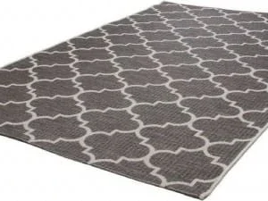 Lalee Tapis Extérieur Polypropylène Gris 120×170 garantie de qualité 12