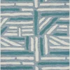 Nazar Tapis Extérieur Rayé Bleu Et Turquoise – 120×160 magasin en ligne france 22