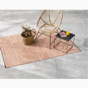 Fabhab Tapis Extérieur Réversible En Plastique Recyclé 120×180 Cm Orange magasin en ligne france 6