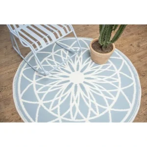 haute qualité Pt’ Tapis Extérieur Rond En Polypropylène Fairytale Bleu Clair 10