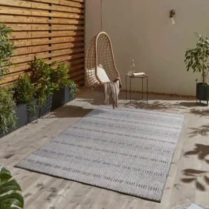 STUDIO DECO Tapis Extérieur Tissé Plat Gris Et Greige 120x170cm le grand escompte 9