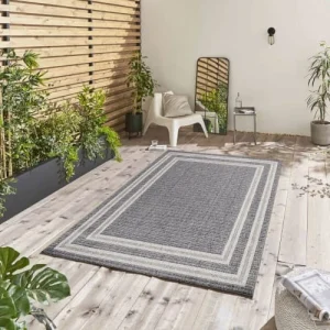 soldes en ligne STUDIO DECO Tapis Extérieur Tissé Plat Gris Et Greige 120x170cm 8