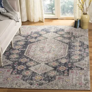 Safavieh Tapis Interieur / Exterieur En Noir & Multicolore, 91 X 152 Cm en france 8