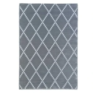 Home Maison Tapis Outdoor Tressé Recto/verso Polypropylène Gris 120 X 160 Cm grossiste en ligne 11