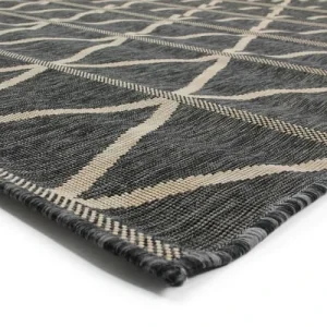 magasin pour The Deco Factory Tapis Pour Intérieur-extérieur Géo Gris Foncé 120×170 12