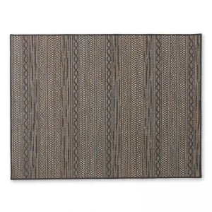 Oviala Tapis Rectangulaire En Polypropylène 120×160 Cm Noir france 10