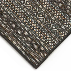 Oviala Tapis Rectangulaire En Polypropylène 120×160 Cm Noir france 14