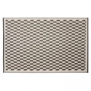 Livraison rapide Oviala Tapis Rectangulaire Pvc Gris 180 X 120 Cm 10